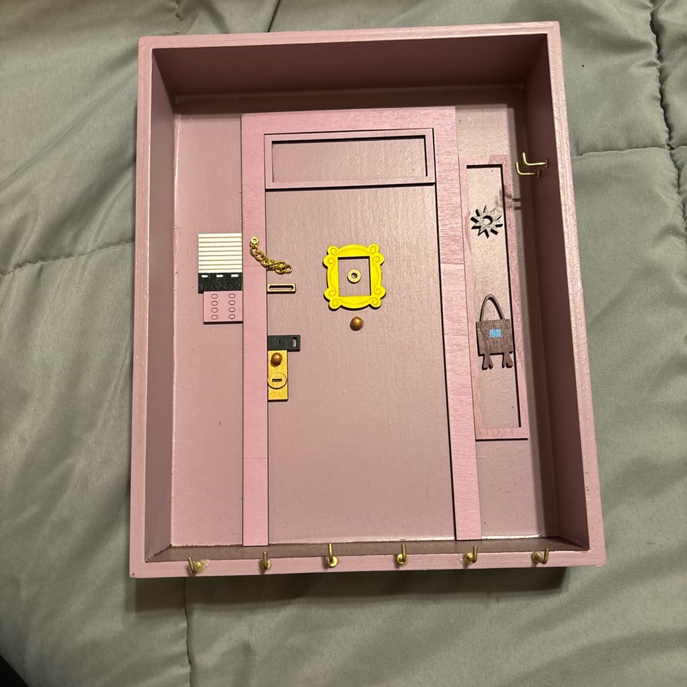 Purple Friends-Themed Key Holder